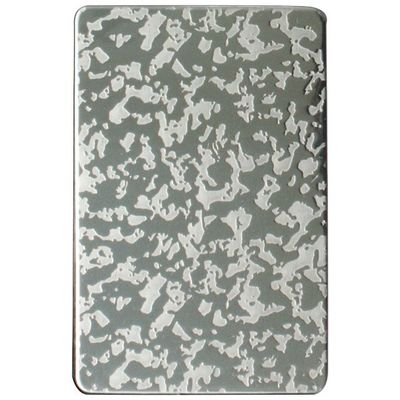 Lastra goffrata in acciaio inossidabile 304 formato 4x8 con doppio film in PVC per pannelli murali decorativi