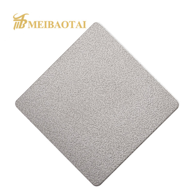 L'argento del bordo della fessura ha impresso lo strato 1219x2438mm di acciaio inossidabile