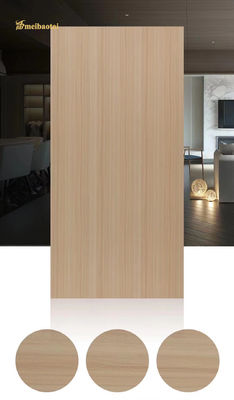 Prezzo buono Il laminato di legno d'imitazione di acciaio inossidabile del grano riveste la decorazione 4X8FT della porta in linea