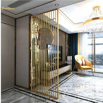 Prezzo buono Divisoria per interni in acciaio inossidabile con rivestimento PVD oro, spessore 30 mm, dimensioni personalizzate in linea