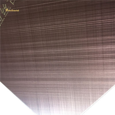 Prezzo buono Lastra in acciaio inossidabile spazzolato bronzo anti-impronta con finitura capelli 1219x2438mm per decorazione architettonica in linea