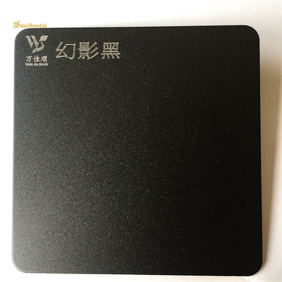 Forma piana decorativa nera sabbiata dello strato 0.55mm di acciaio inossidabile