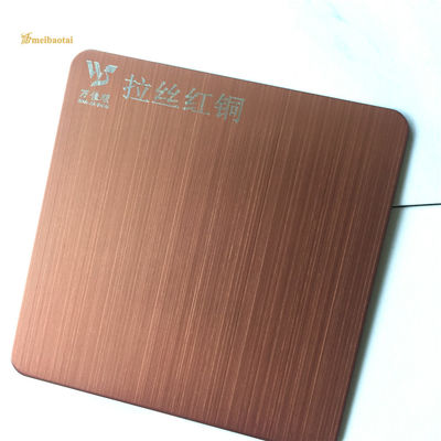 Prezzo buono Lamiera in acciaio inossidabile con finitura satinata, spessore 0,65 mm, rivestita color bronzo secondo standard JIS, per decorazioni architettoniche in linea