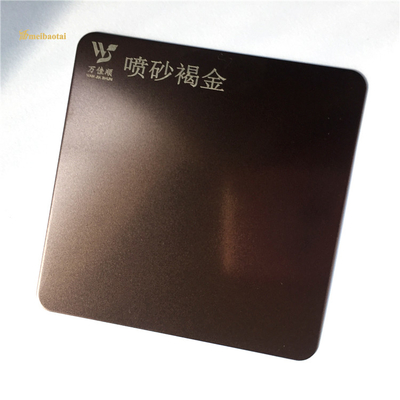 L'oro sabbiato ss decorativi di Brown riveste la forma piana di 0.65mm