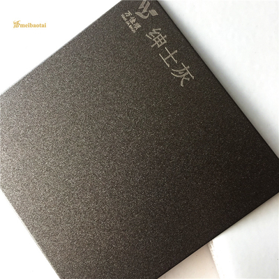 Anti impronta digitale sabbiata di Grey Decorative Stainless Steel Sheet