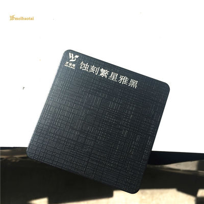 Prezzo buono Anti-impronta digitale PVD Black inciso lamiera di acciaio inossidabile 0,65 mm di spessore per la decorazione delle porte in linea