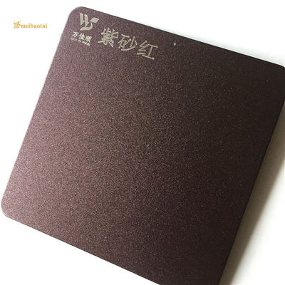 Buon prezzo Spazzolato 201 parete della cucina di acciaio inossidabile porpora ed impronta digitale anti- rossa in linea